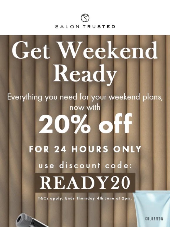 Flash Sale ⚡ 20% OFF with READY20