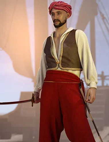 dForce Sinbad Outfit for Genesis 9 and 8 Female