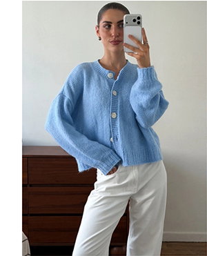 JAG Loe Lily Cardigan Blue