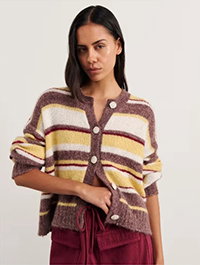JAG Lily Cardigan Yellow Multi
