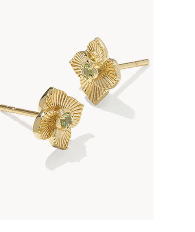 Dira Sunray 18k gold vermeil stud earrings