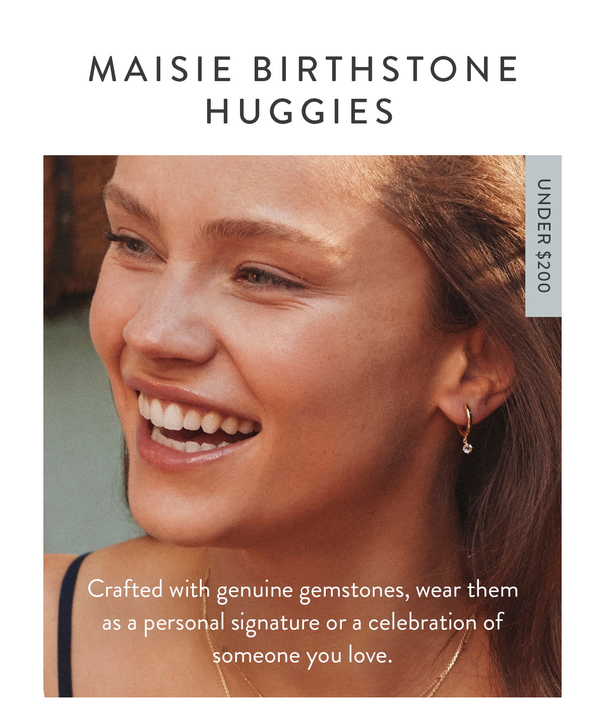Maisie Birthstone Huggies