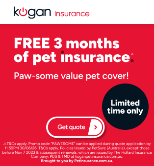 Kogan Pet Insurance EOFY - 3 Months Free △