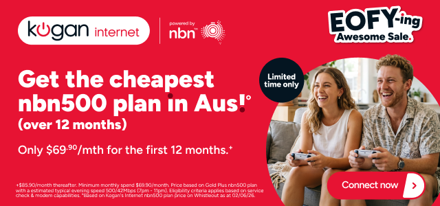 Kogan Internet EOFY - Cheapest nbn500 plan in Australia over 12 months °
