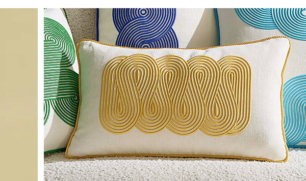 Pompidou Yellow Path Pillow