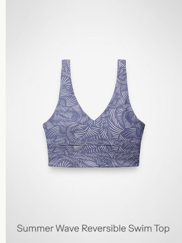 summer wave reversible swim top