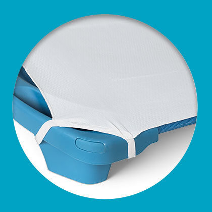 Angeles® Angels Rest® White Toddler Cot Sheet - Set of 4