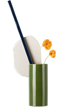 Green & Off-White 'Découpage' Vase - Vitra