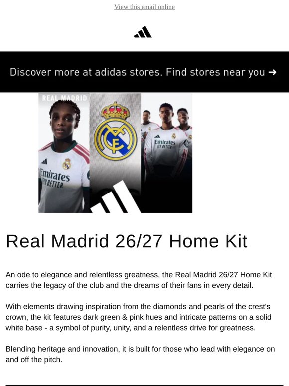 Real Madrid 26/27 Home Kit