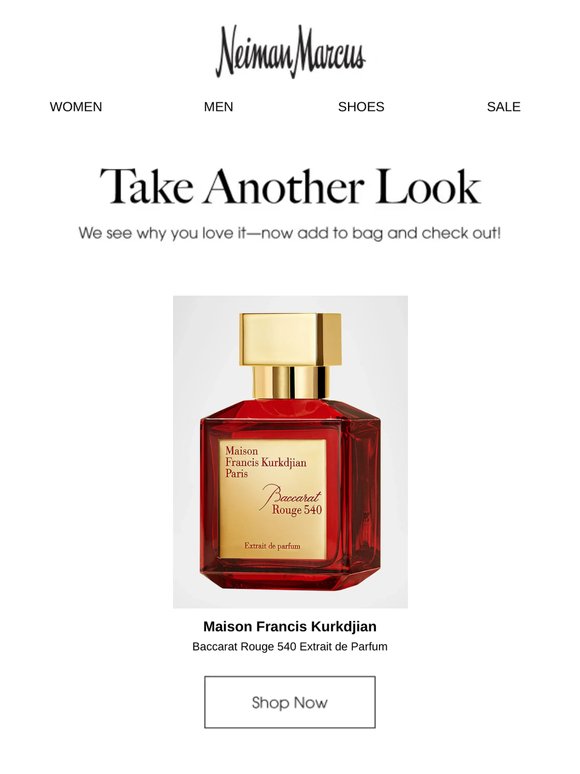 Get your Maison Francis Kurkdjian item before it's gone!