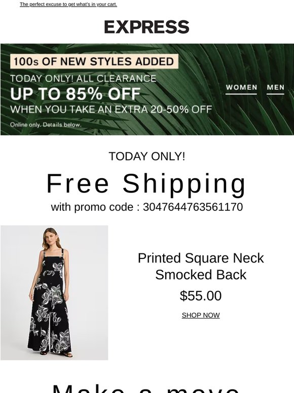 TODAY ONLY! Free shipping just for you