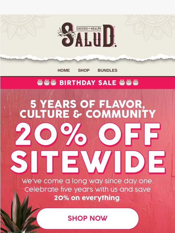 20% Off Is Live 🎉