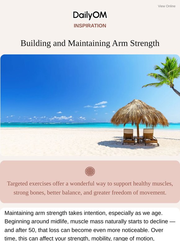 Building and Maintaining Arm Strength