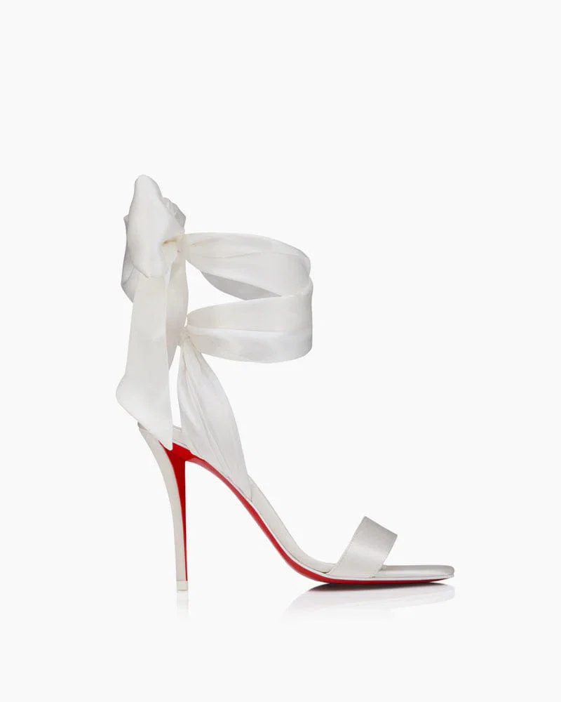 Women's Romantic Date Refined Satin Wrap Sandals