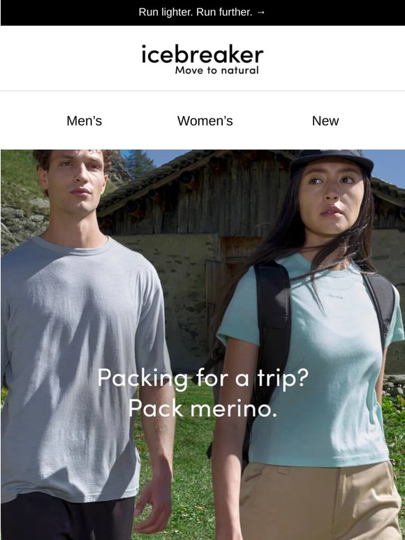 Packing for a trip? Pack merino.