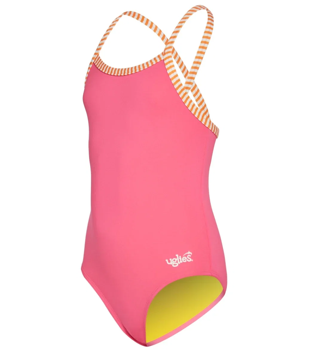 Image of Dolfin Uglies Girls' Solid One Piece Swimsuit (Big Kid)