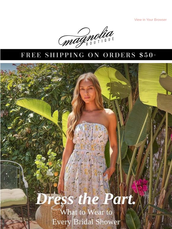 Your Bridal Shower Outfit, Solved. 🌸