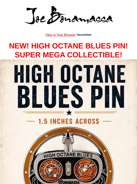New Pin Alert: High Octane Blues – Small Pin, Big Tone! - Grab Yours Today!