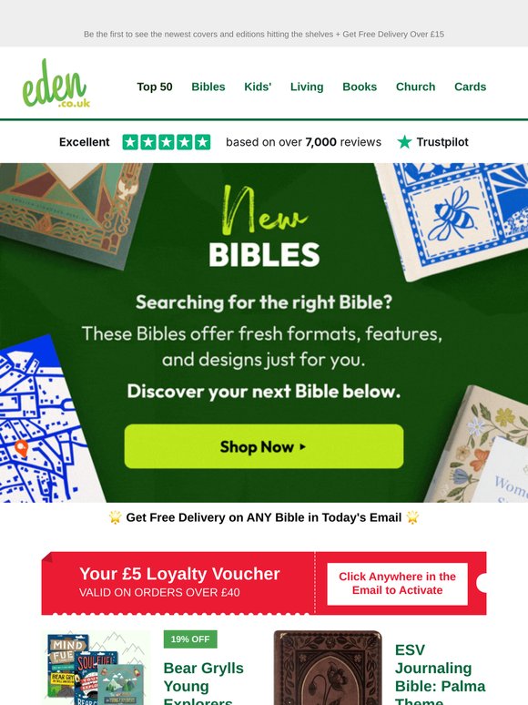 ✨ Be the First: New Bibles & Pre-Orders Inside! 📗 Free UK Delivery on Orders Over £15