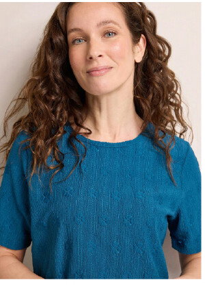 Daisy Jacquard Textured Top