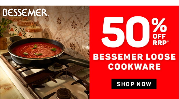 50% off RRP* Bessemer Loose Cookware