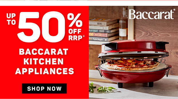 Up to 50% off RRP* Baccarat Kitchen Appliances