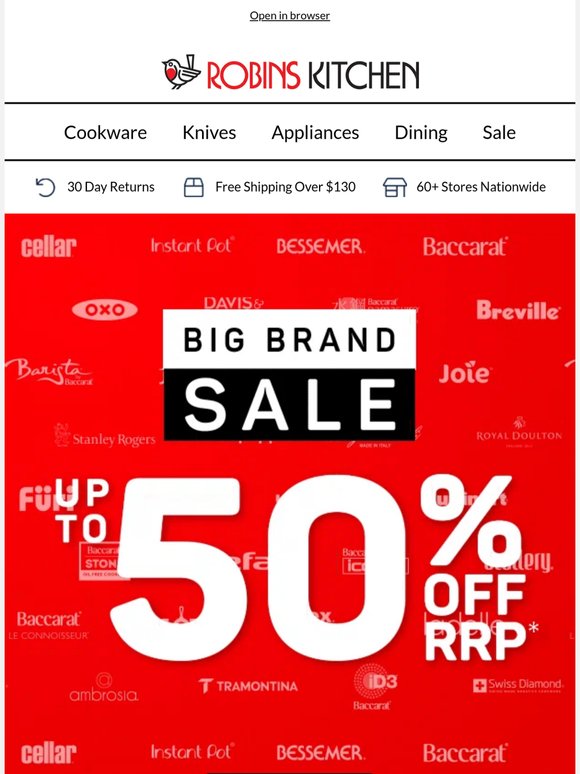 Big brands. BIGGER savings.