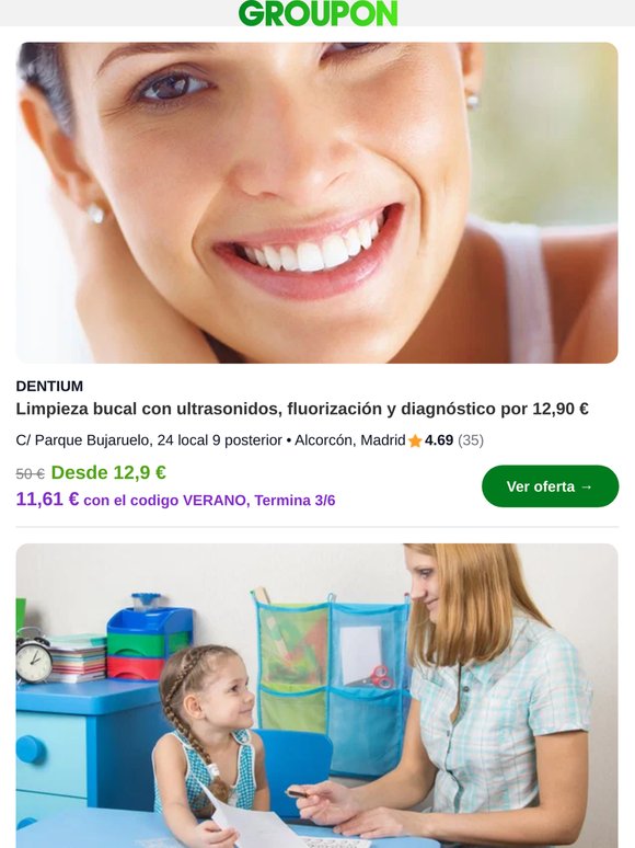 Limpieza bucal con ultrasonidos, fluorización y diagnóstico por 12,90 €