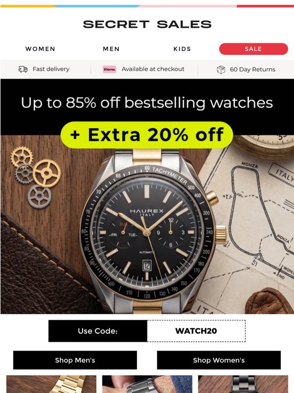Extra 20% Off Bestselling Watches