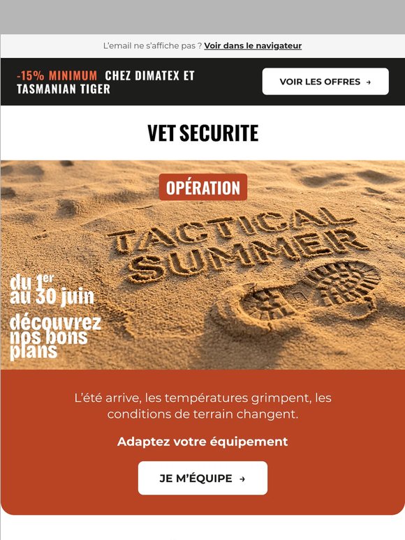 TACTICAL SUMMER : Équipez-vous pour la chaleur ☀️