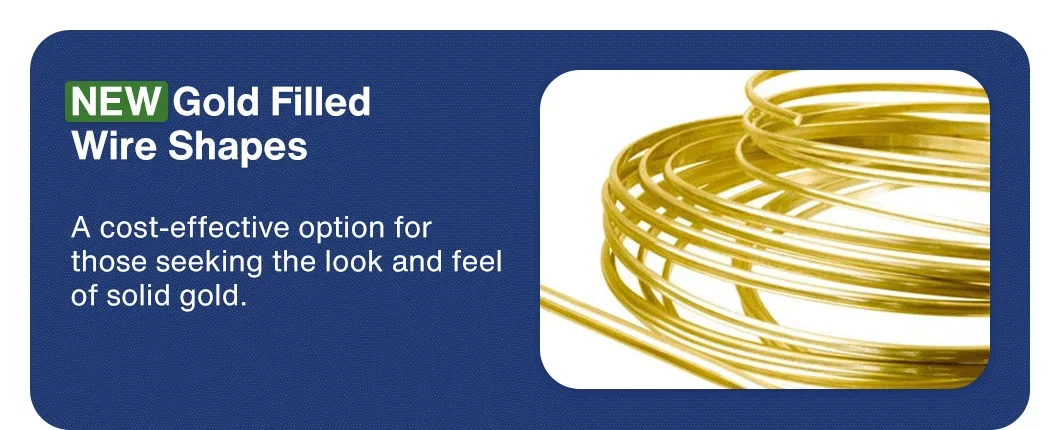 NEW Gold Filled Wire Shapes