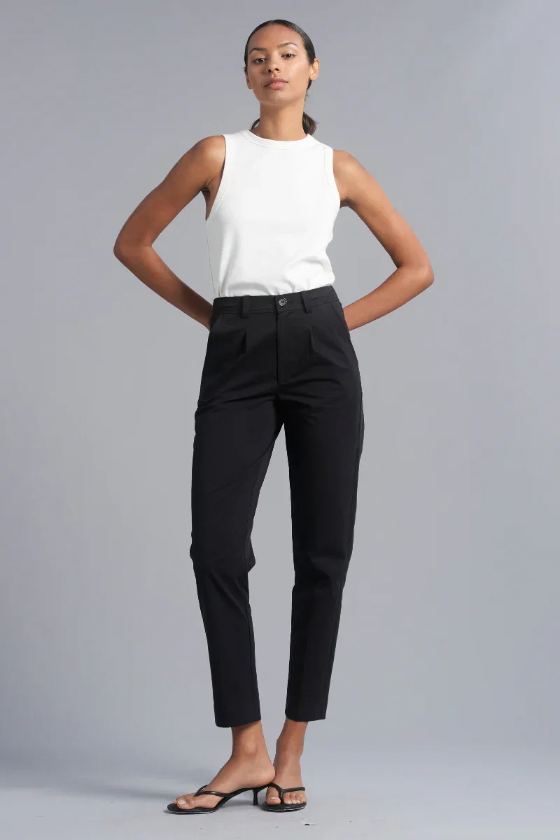Image of Black Osakie Tencel™ Cotton GenderU Pants