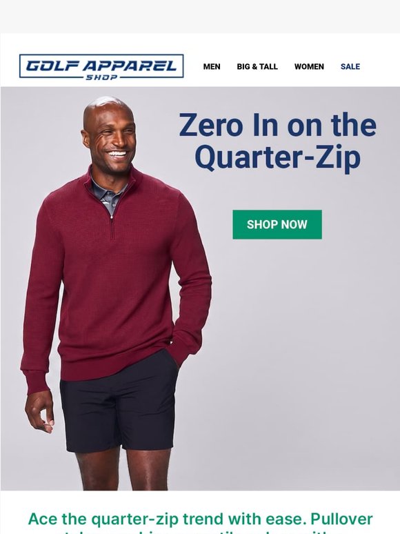 Elevate Your Quarter-Zip Game for $39.99
