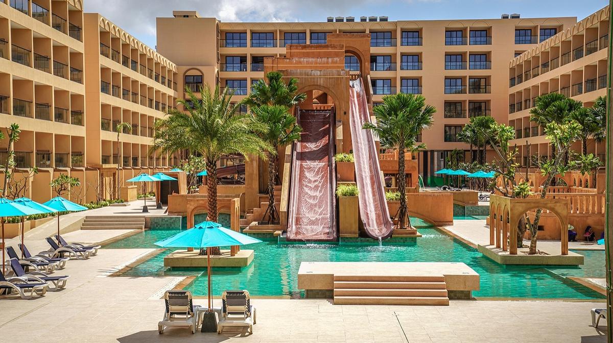Phuket Family-Friendly Paradise with Four-Storey Waterslide, Daily Breakfast, Nightly Dinner & Cocktails