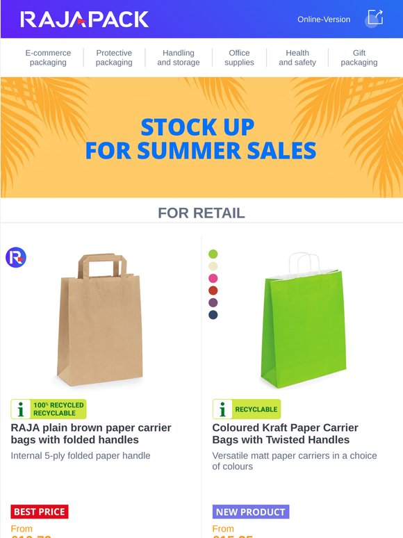 Stock up for Summer Sales