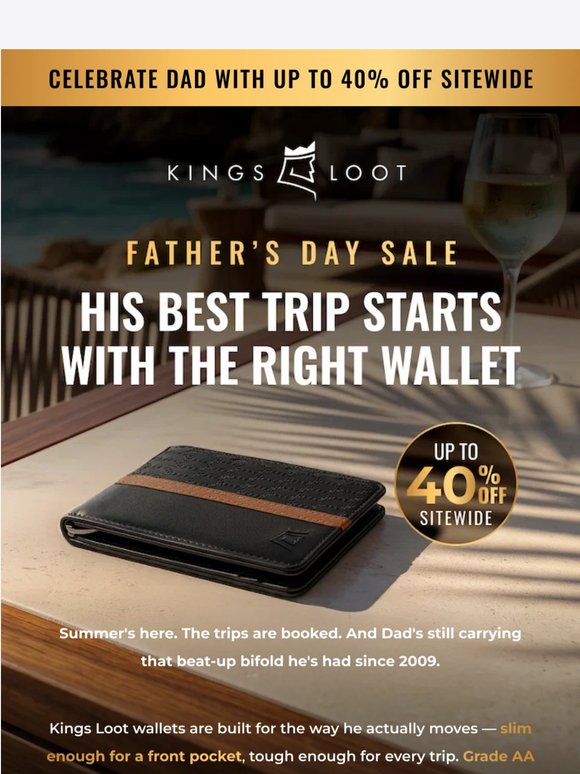 Dad needs a New Summer Wallet