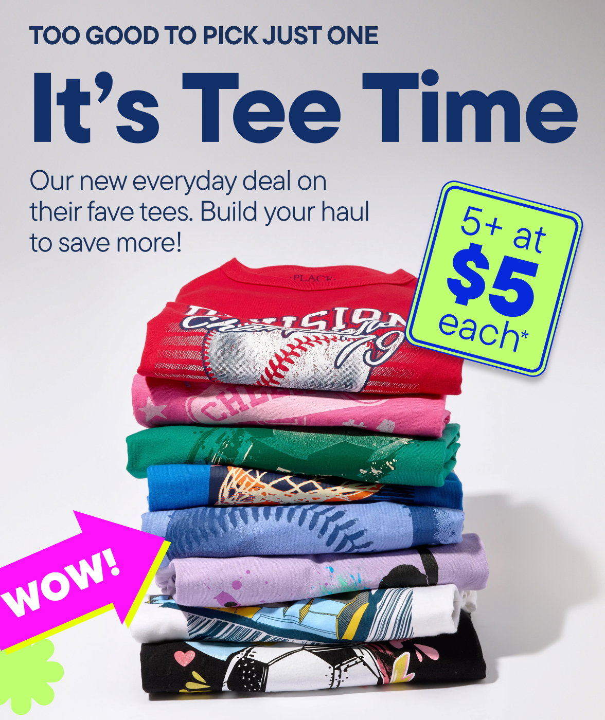Graphic Tees 5+ for $5 each