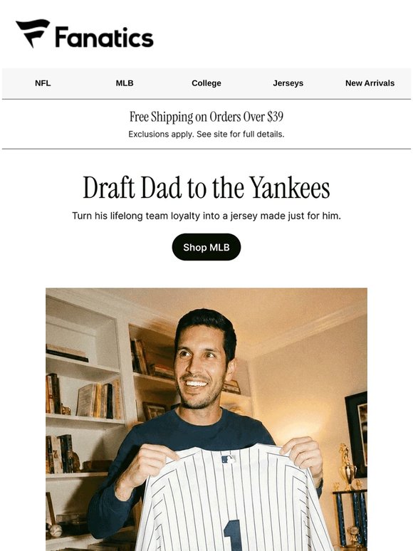 Shop Custom Jerseys for Father’s Day