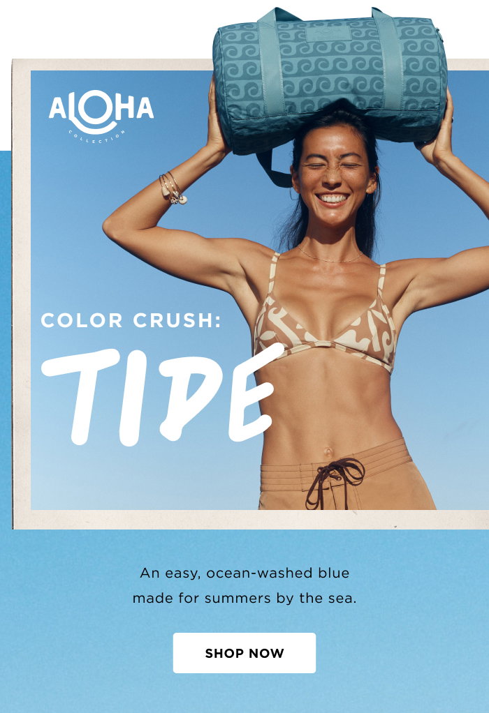 Color Crush: Tide n easy, ocean-washed blue made for summers by the sea. NEW Prints!  Select from: wristlet, passport holder, le bebe, tiny tripper, sporty duffle, cabin crew kit SHOP NOW