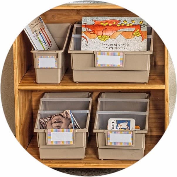 Book Bins, Boxes & Tubs