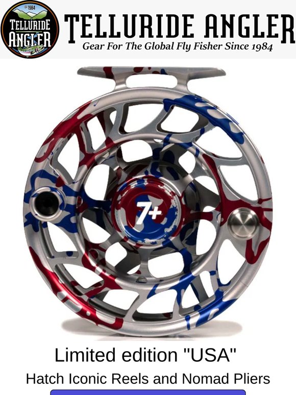 Hatch USA Collection:  limited edition reels and pliers
