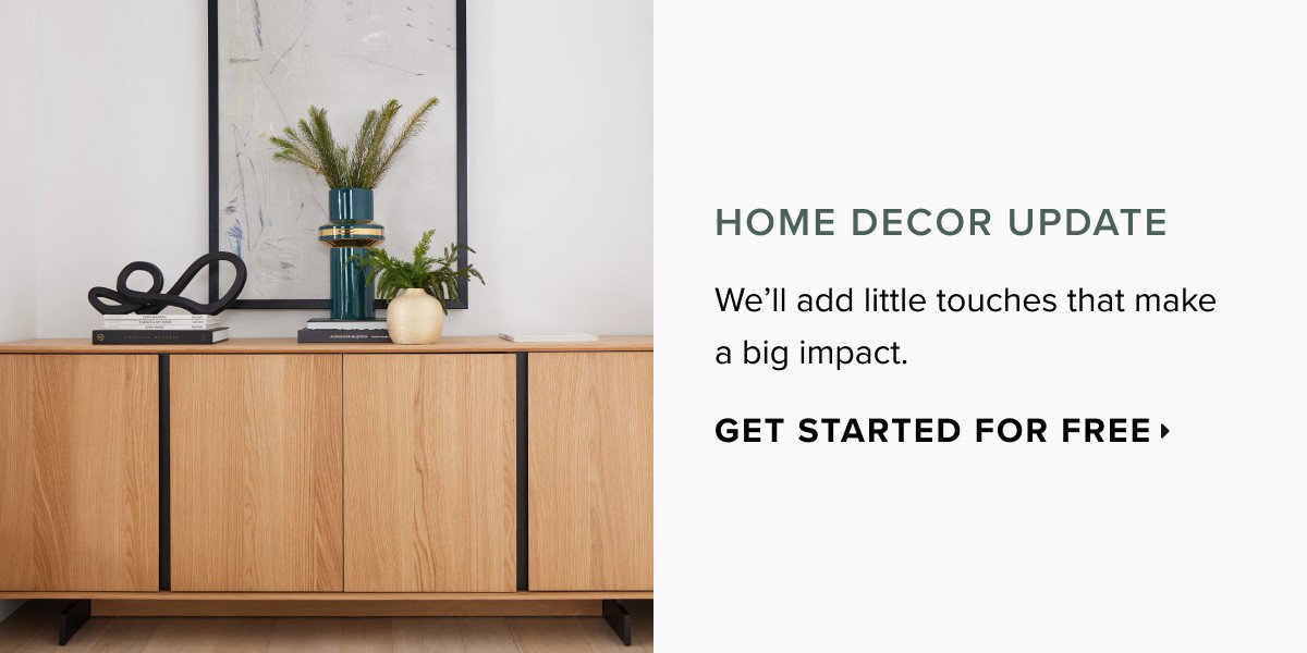 home decor update. get started for free