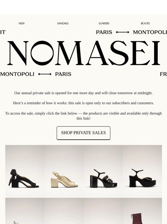 LAST DAY TO SHOP OUR EXCLUSIVE PRIVATE SALE💫