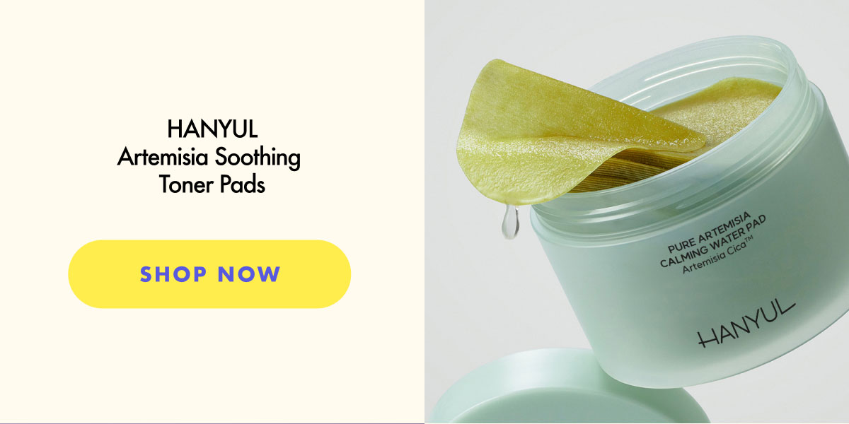 hanyul artemisia soothing toner pads