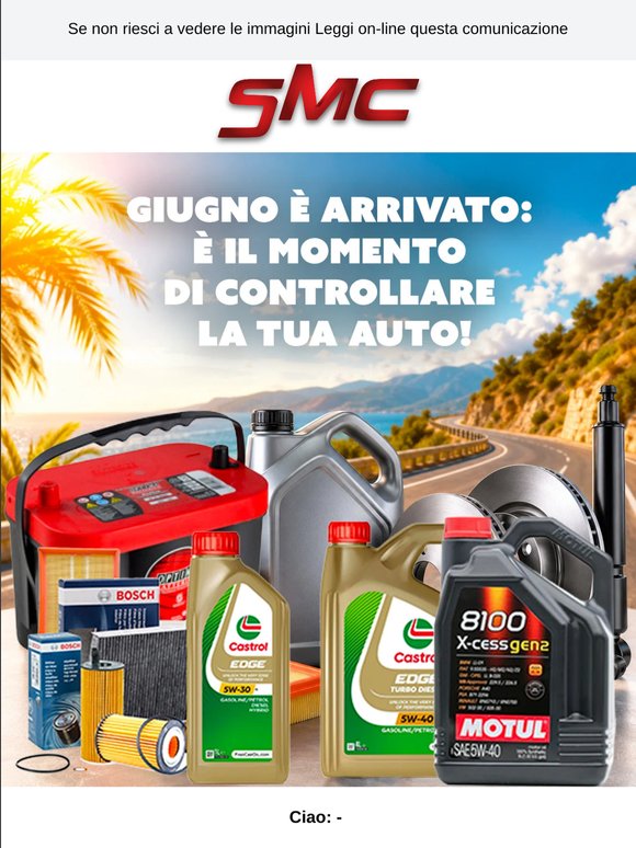 🔧 Giugno è arrivato: è il momento di controllare la tua auto!