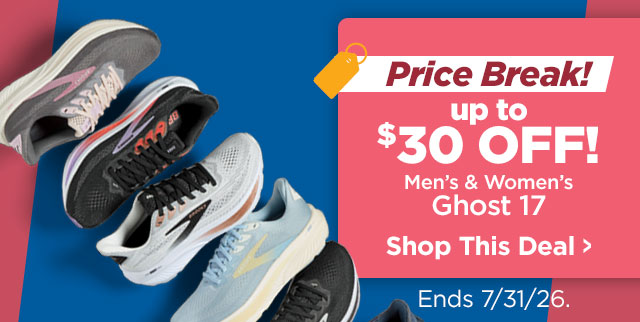 Shop Brooks Ghost 17 Price Breaks