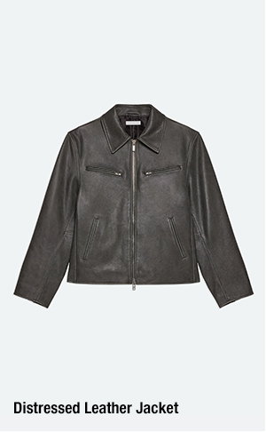 Distressed Leather Jacket
