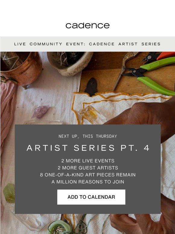 Artist Series Part 4: Tomorrow at 3 PM ET/ 12PM PT with guest artist, Donnie Soddu