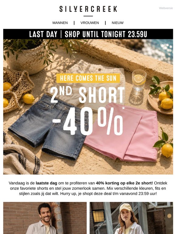 LAST DAY: 2nd short -40% 🛍️