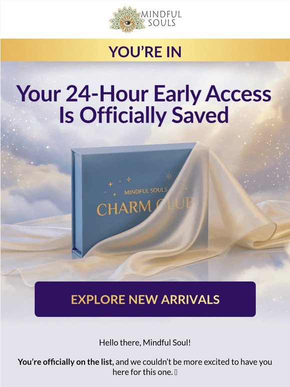 💌  You’re in!